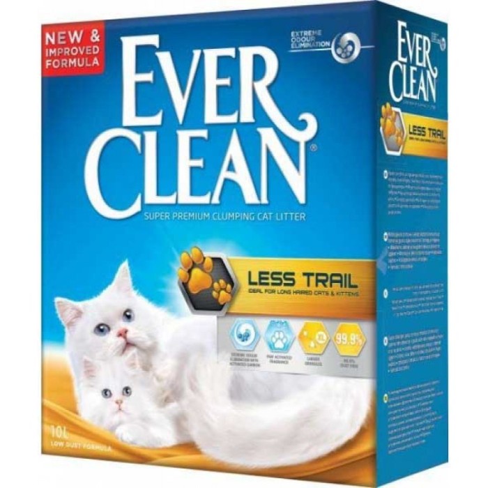 Ever Clean Less Trail - комкующийся наполнитель Эвер Клин Меньше Следов  10 л